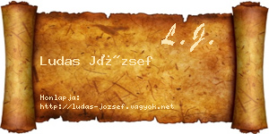 Ludas József névjegykártya