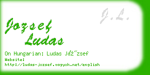 jozsef ludas business card